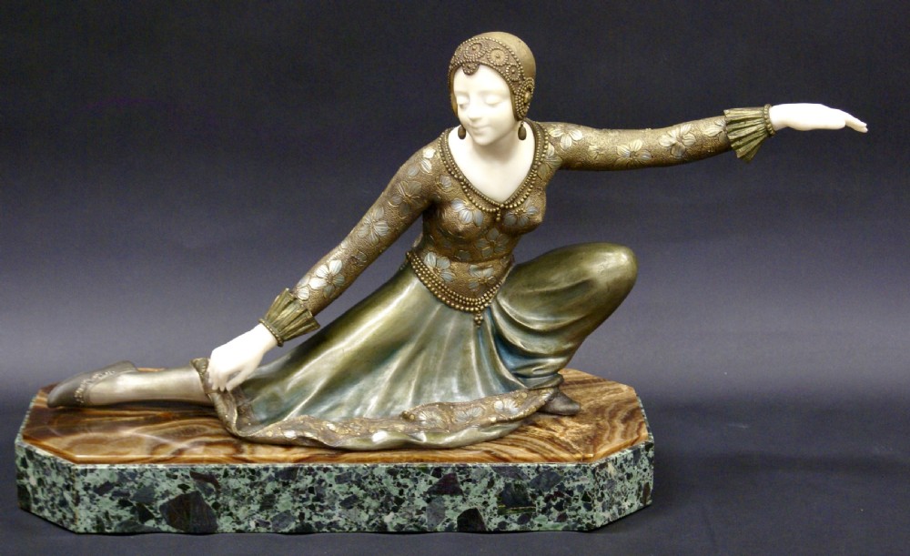 Stunning Art Deco bronze by F. Rigaud