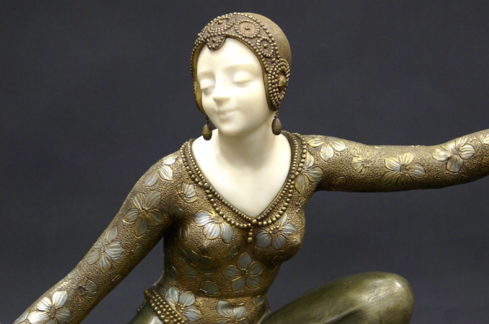 Stunning Art Deco bronze by F. Rigaud View II