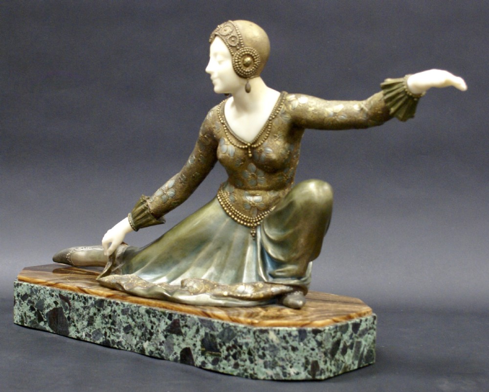 Stunning Art Deco bronze by F. Rigaud View VI
