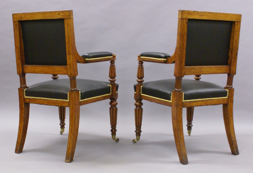 A fine pair of arm chairs in the manner of Gillows View VI