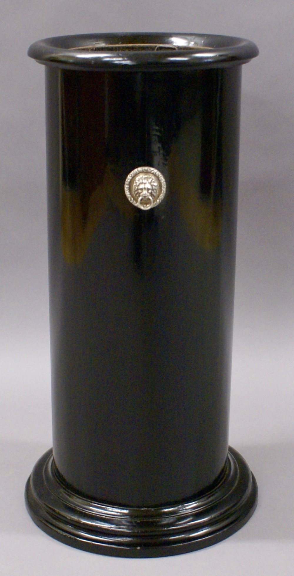 A late 19th century, ebonised stick stand