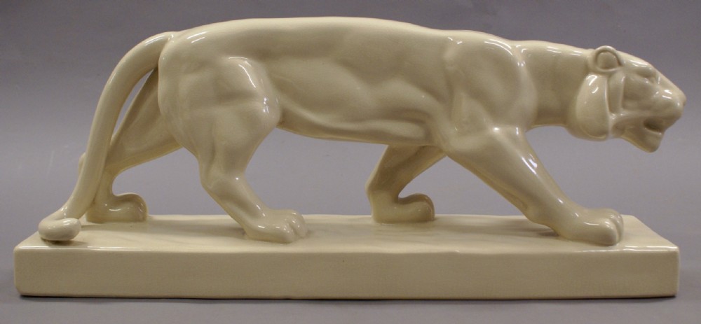 A large Art Deco panther by L & V Ceram