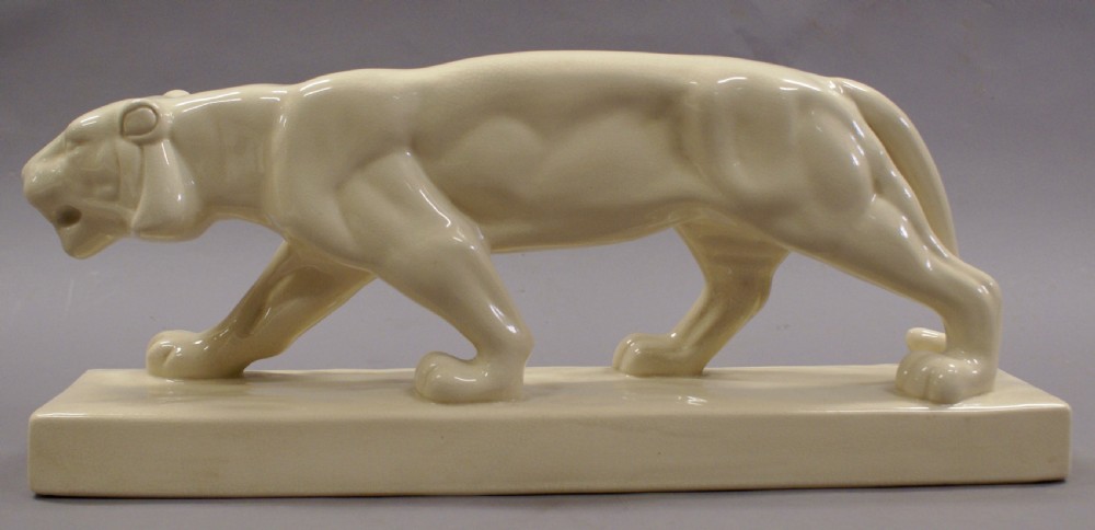 A large Art Deco panther by L & V Ceram View II