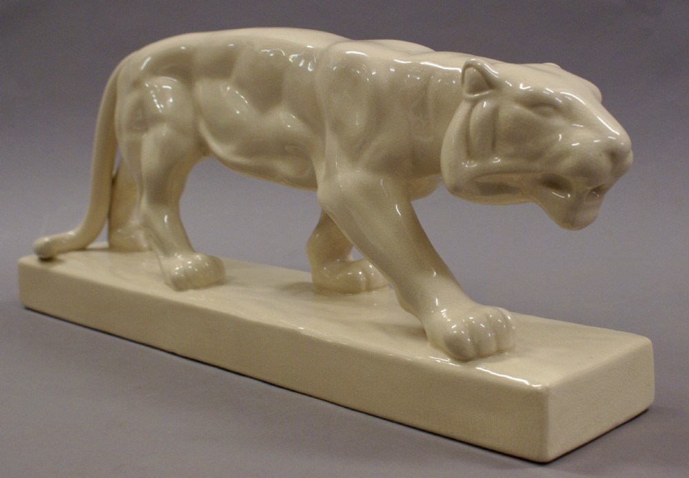 A large Art Deco panther by L & V Ceram View III