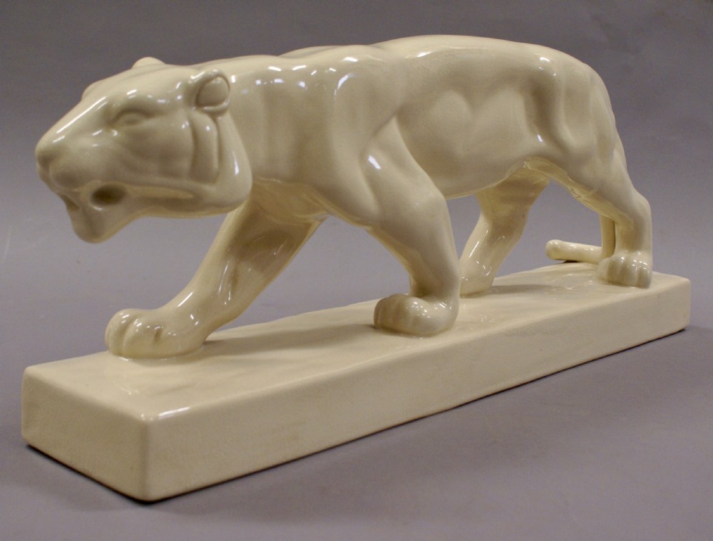 A large Art Deco panther by L & V Ceram View IV