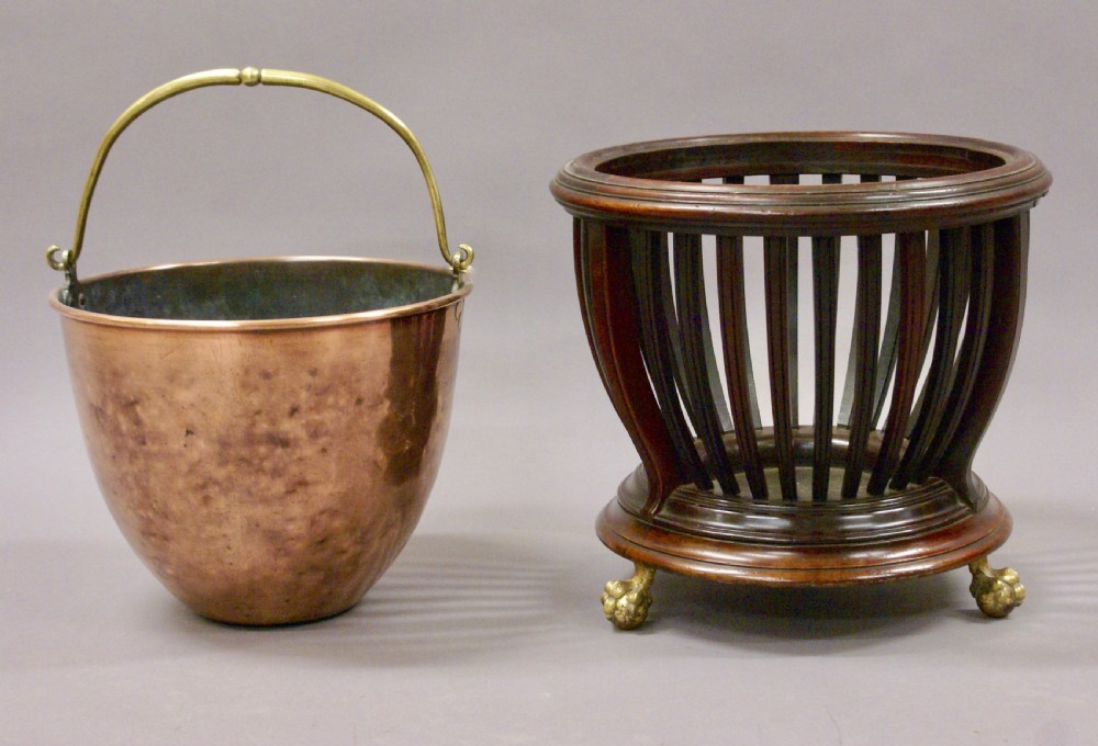 A mahogany slatted bucket View IV