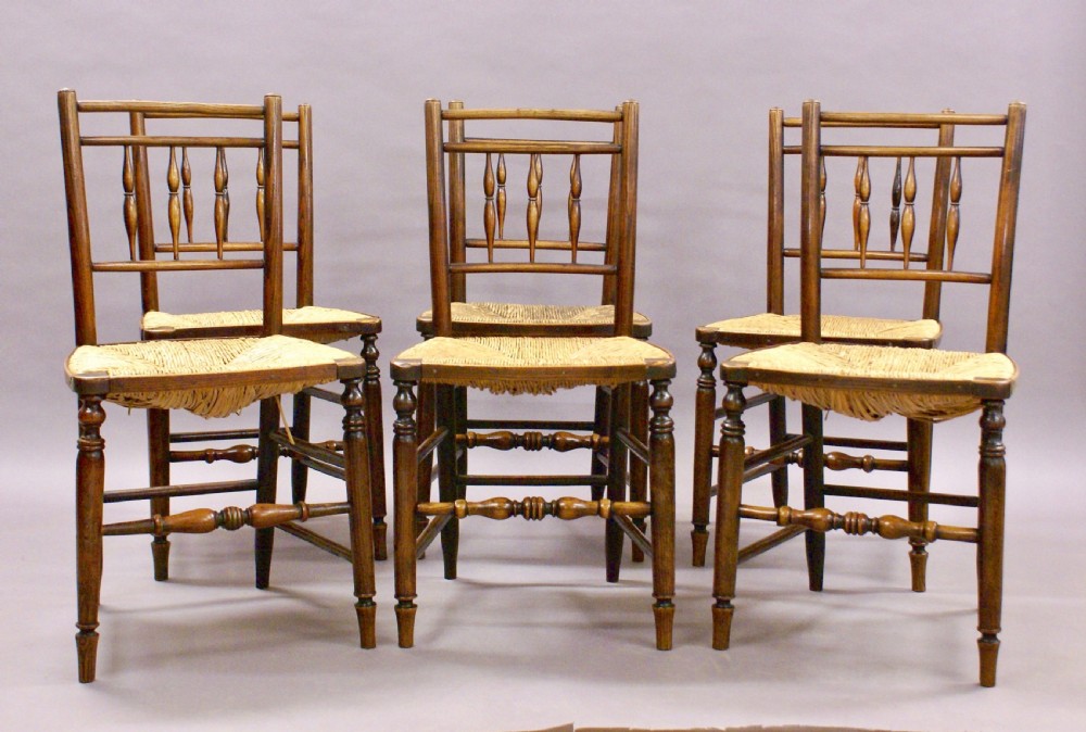 A set of early 19th century country chairs View V