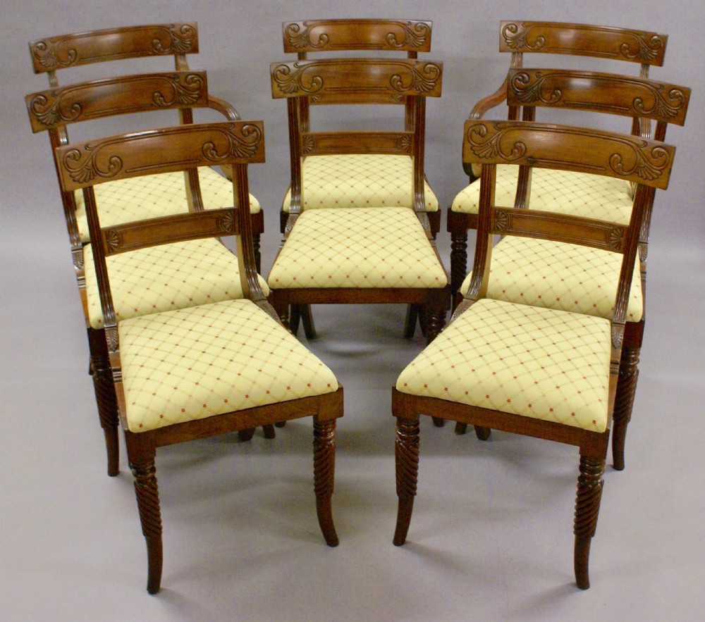 A fine set of 8 chairs attributed to Gillows