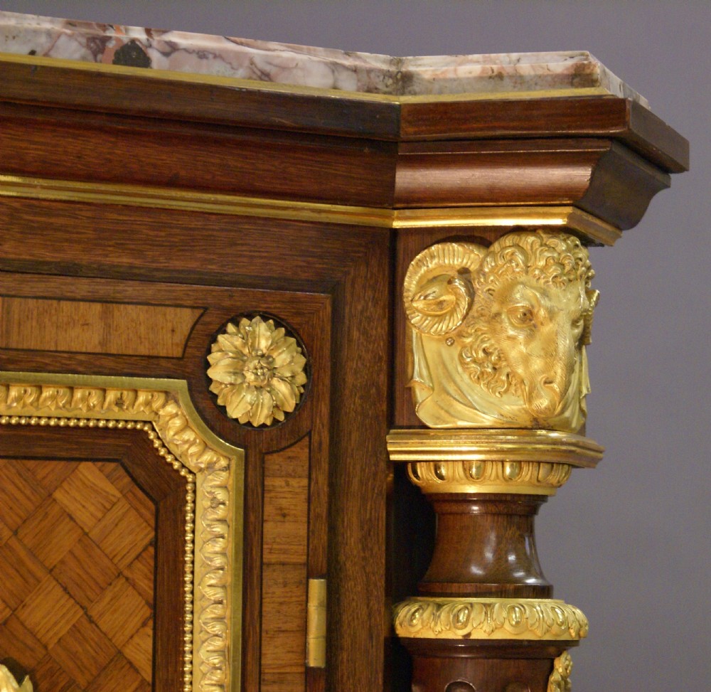 An exceptional ormolu mounted corner cupboard View V