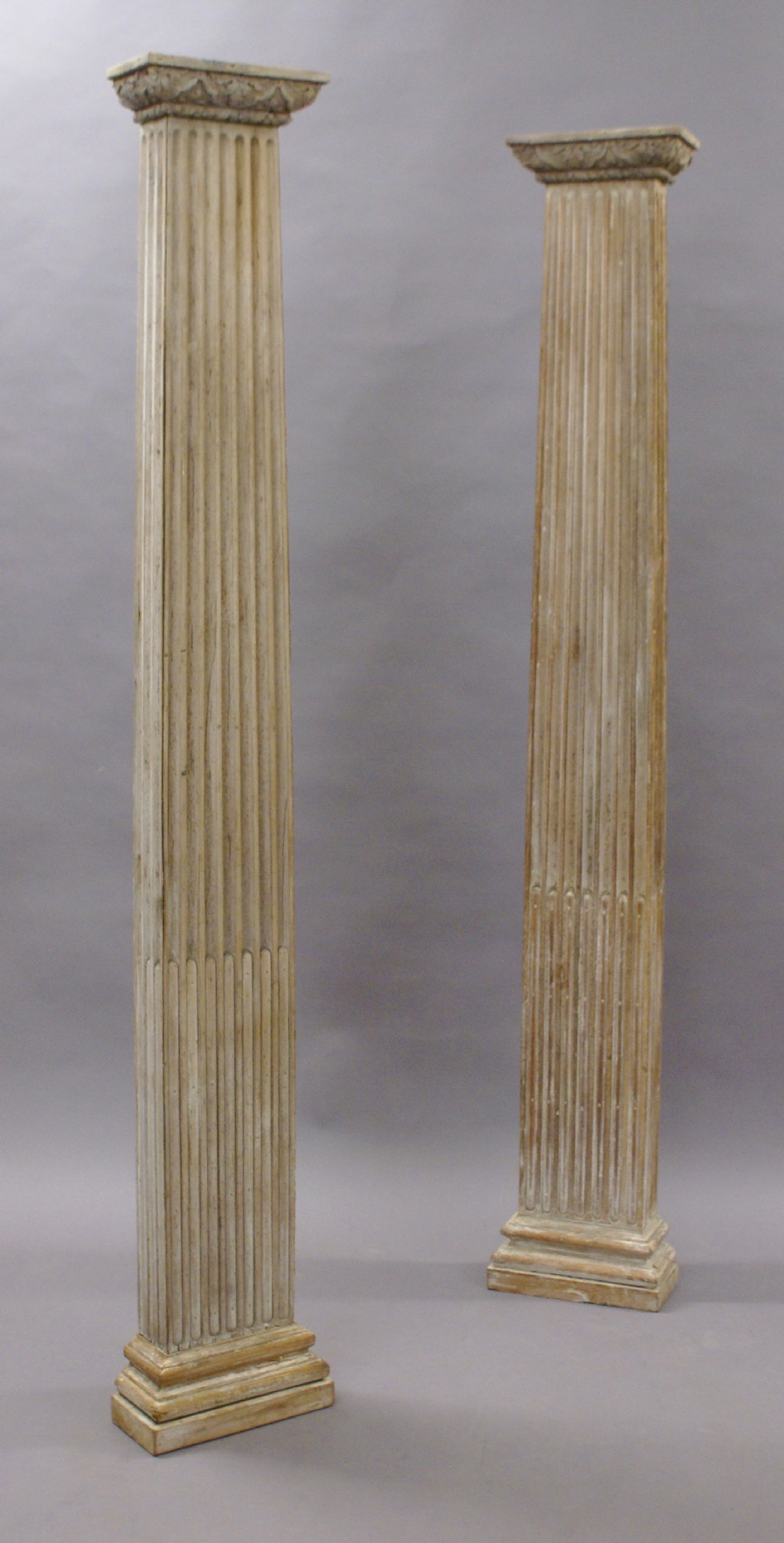 A pair of 19th century pile pilasters 