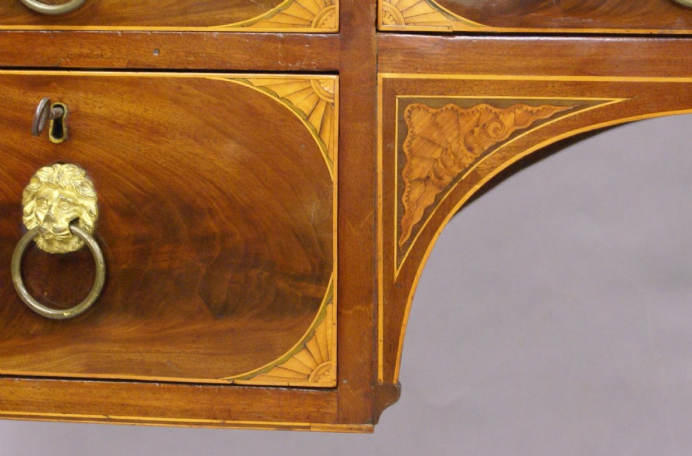 A fine George III mahogany bow-fronted sideboard View IV