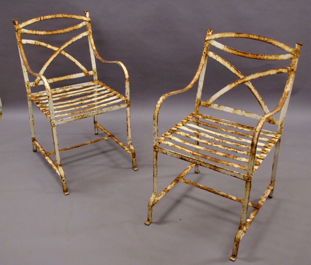 A pair of 19th century garden chairs View VI