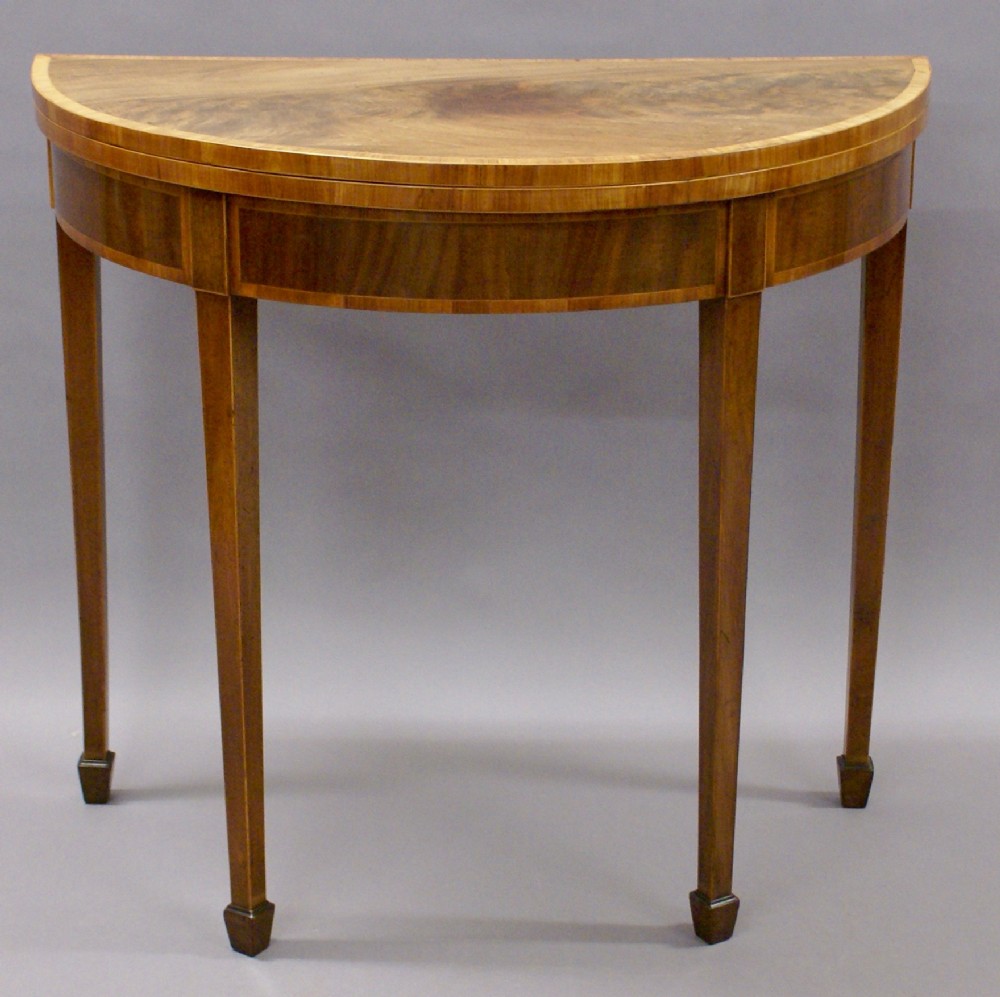 A George III card table