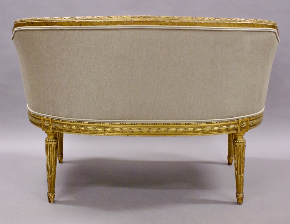 19th century French gilt wood sofa View VI