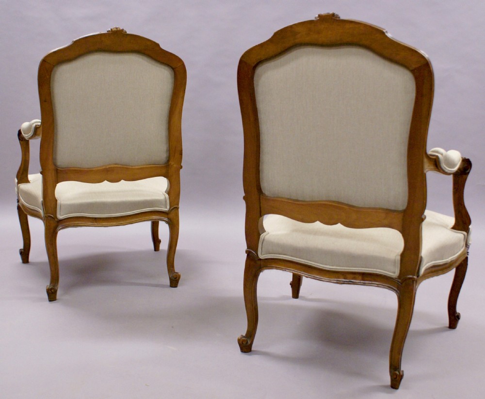 A fine pair of French fauteuil View V