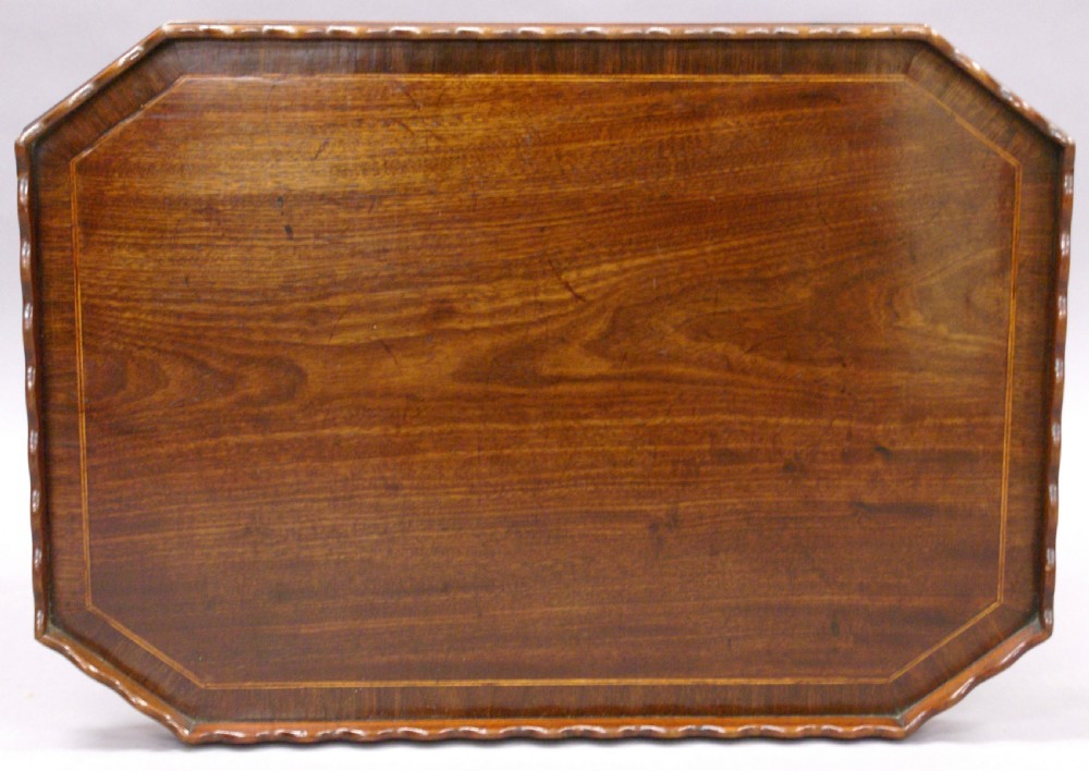 A fine George III mahogany tray View II