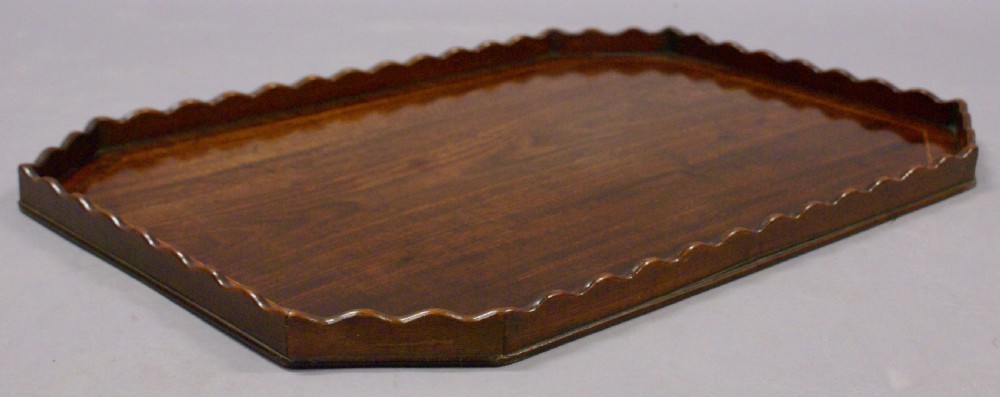 A fine George III mahogany tray View III