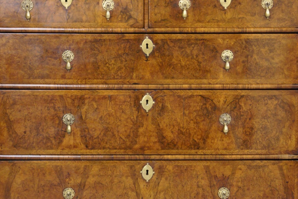 A Queen Anne walnut chest of drawers View VI