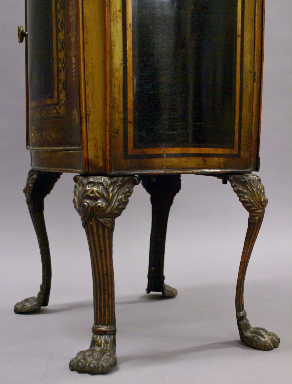 A rare Regency Toleware plate warmer View V