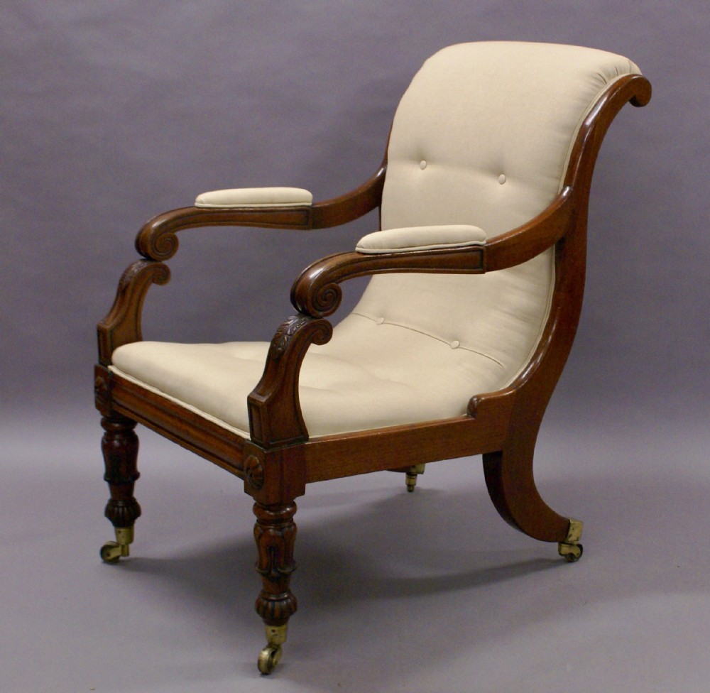 A very large Regency arm chair