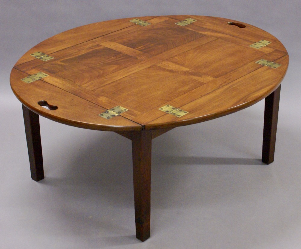 A fine quality mahogany Butlers tray View V