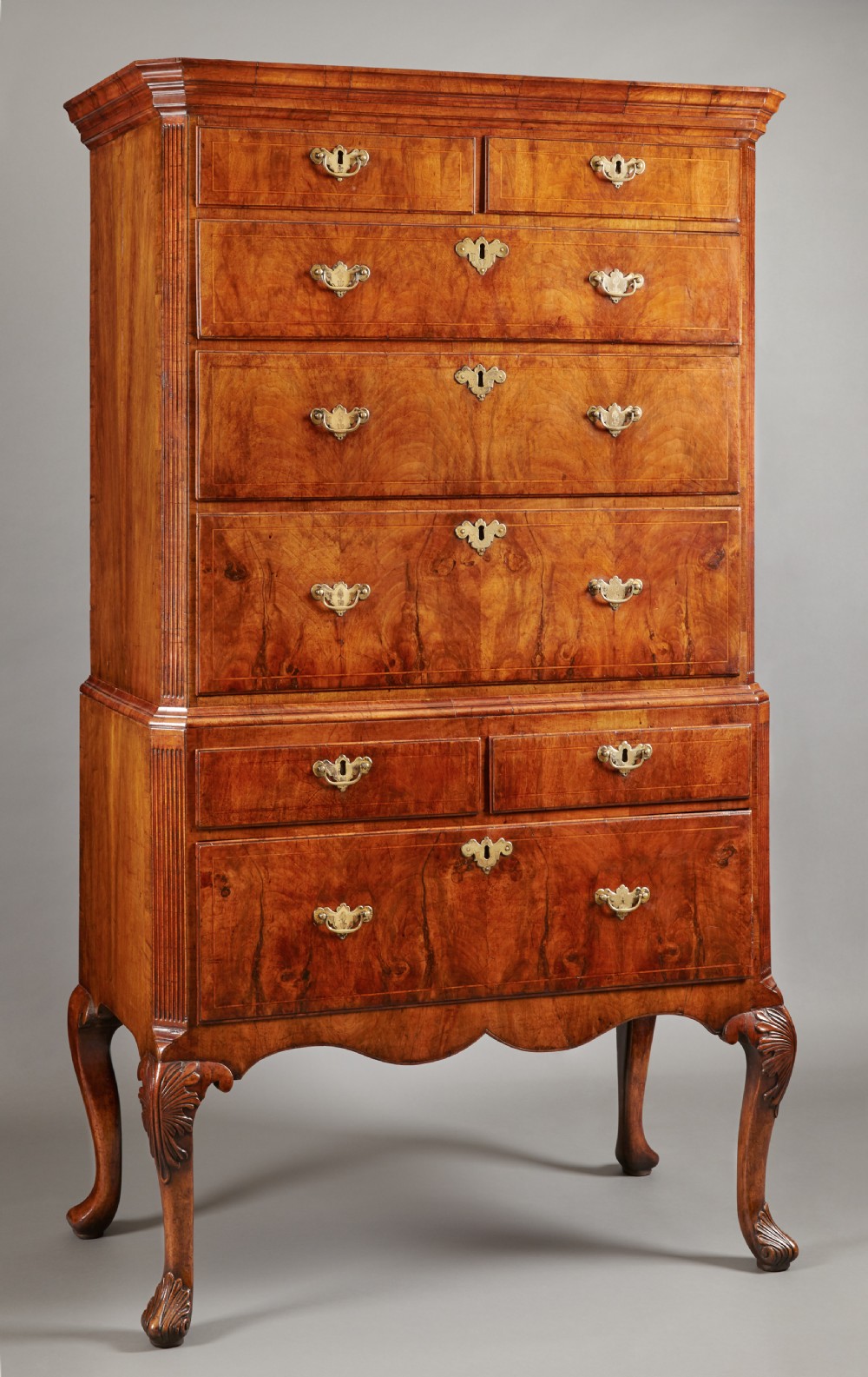 Early 18th Century George I Period Walnut Chest on Stand
