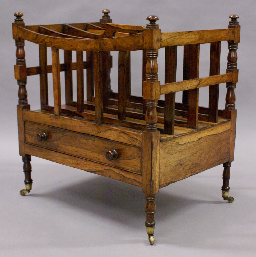 A Regency rosewood Canterbury