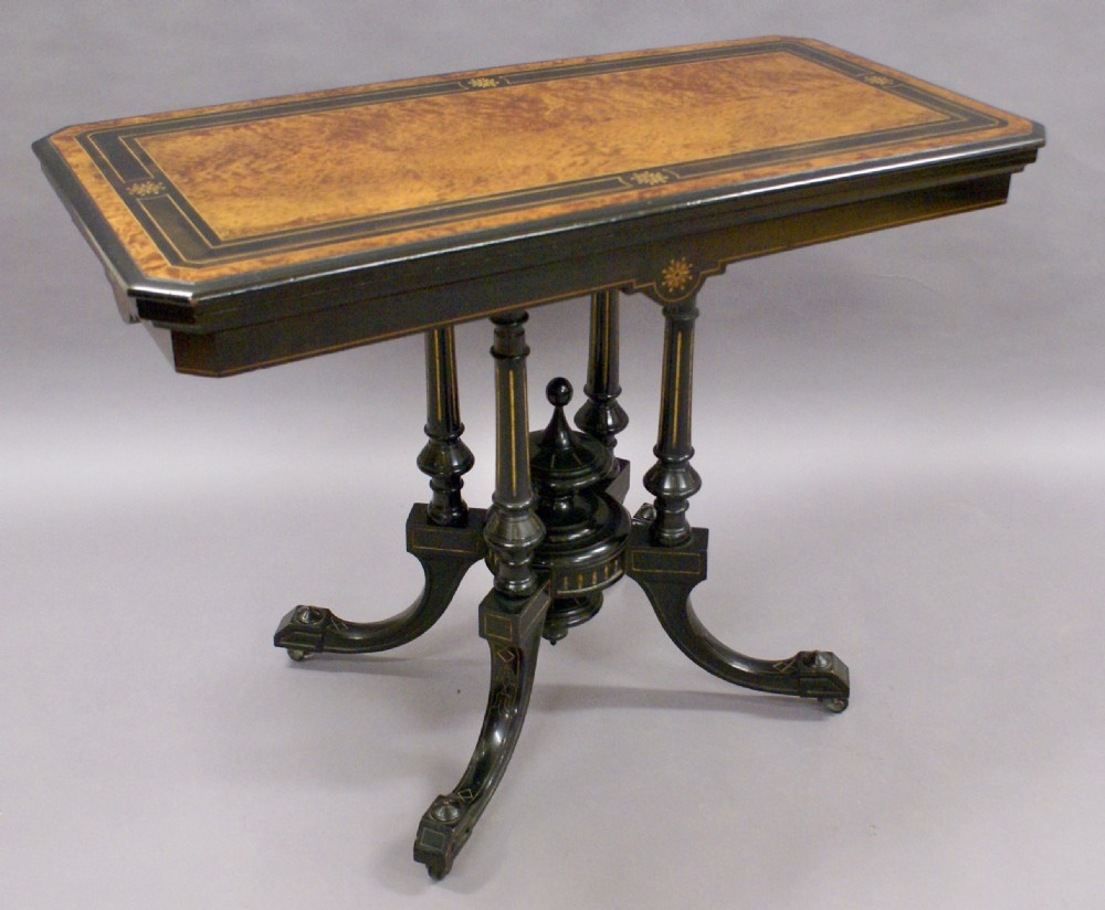 An Aesthetic Movement card table View II