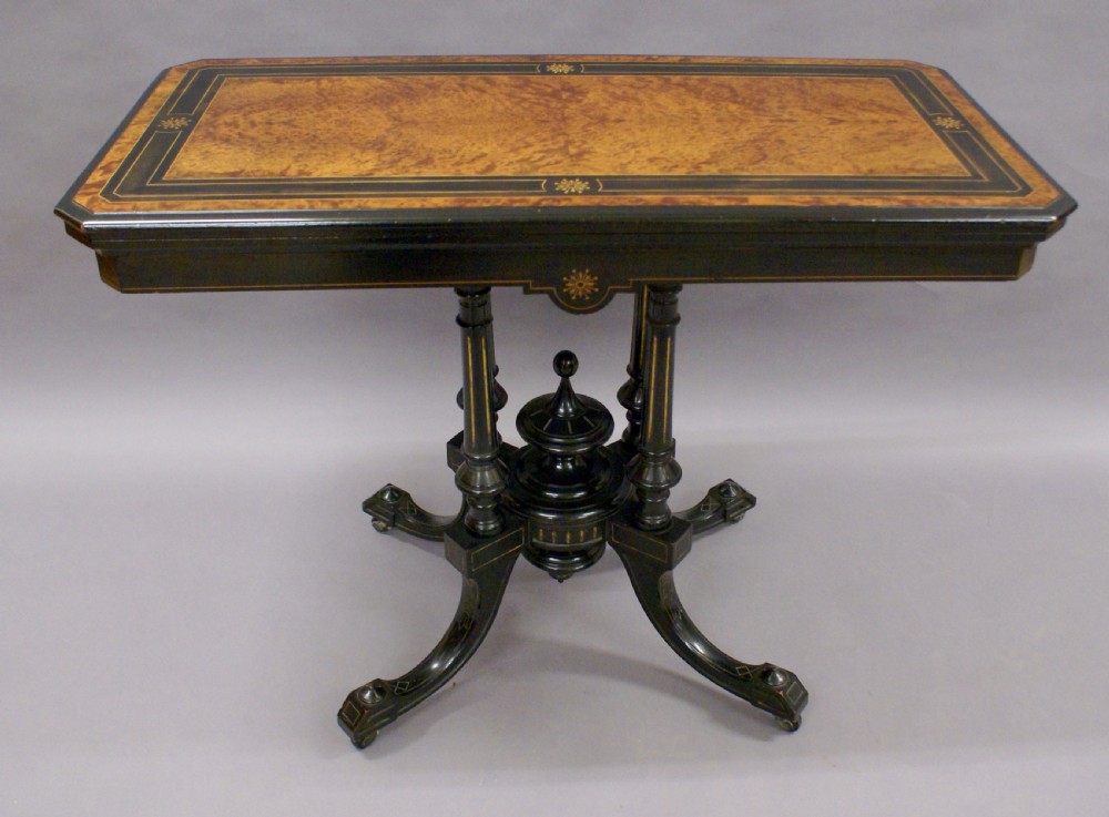 An Aesthetic Movement card table View IV