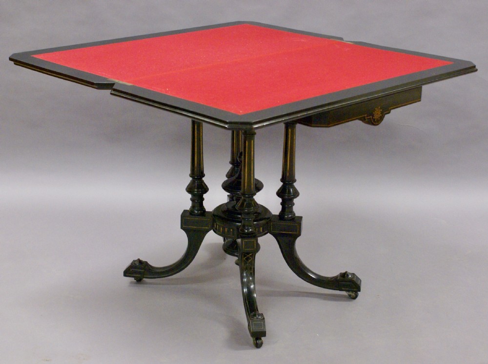 An Aesthetic Movement card table View V