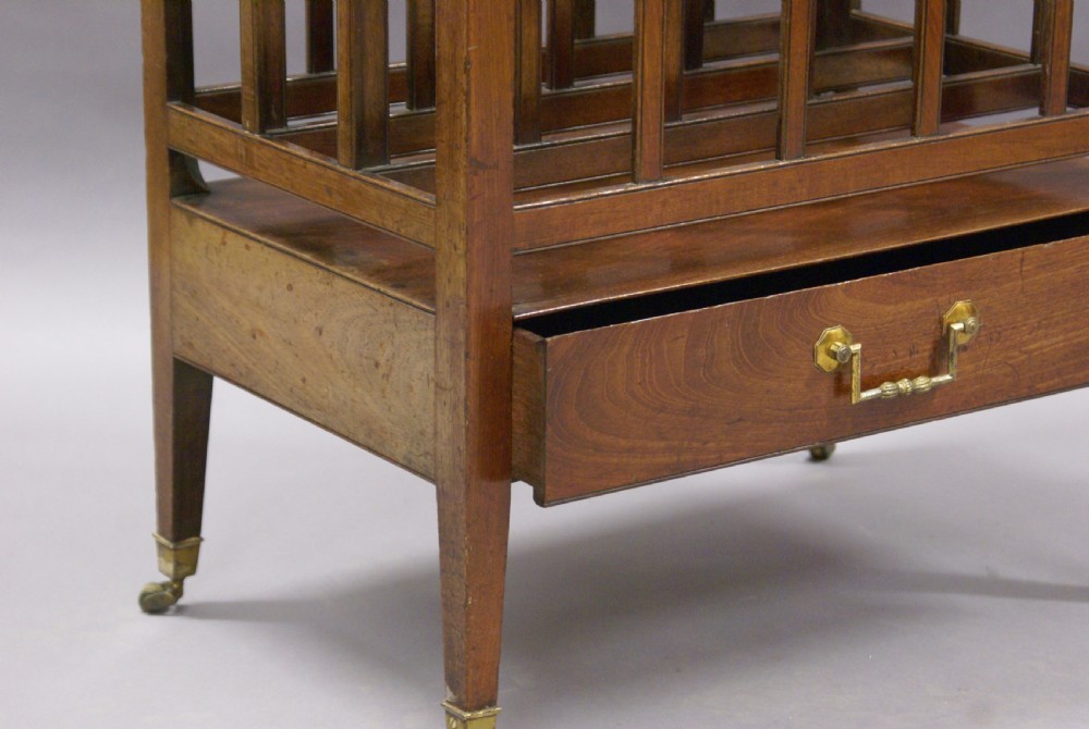 A fine George III mahogany Canterbury View IV