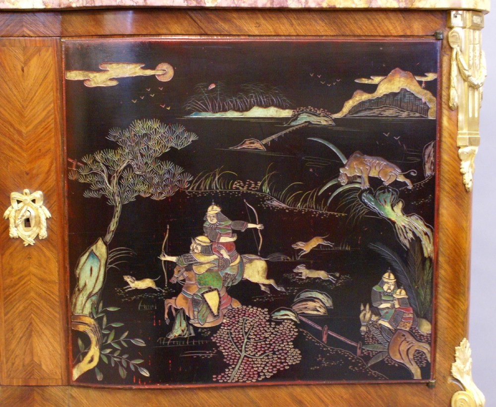 A French ormolu and chinoiserie side cabinet View IV