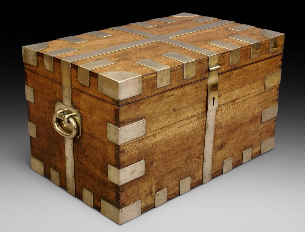 A superb 19th century silver chest