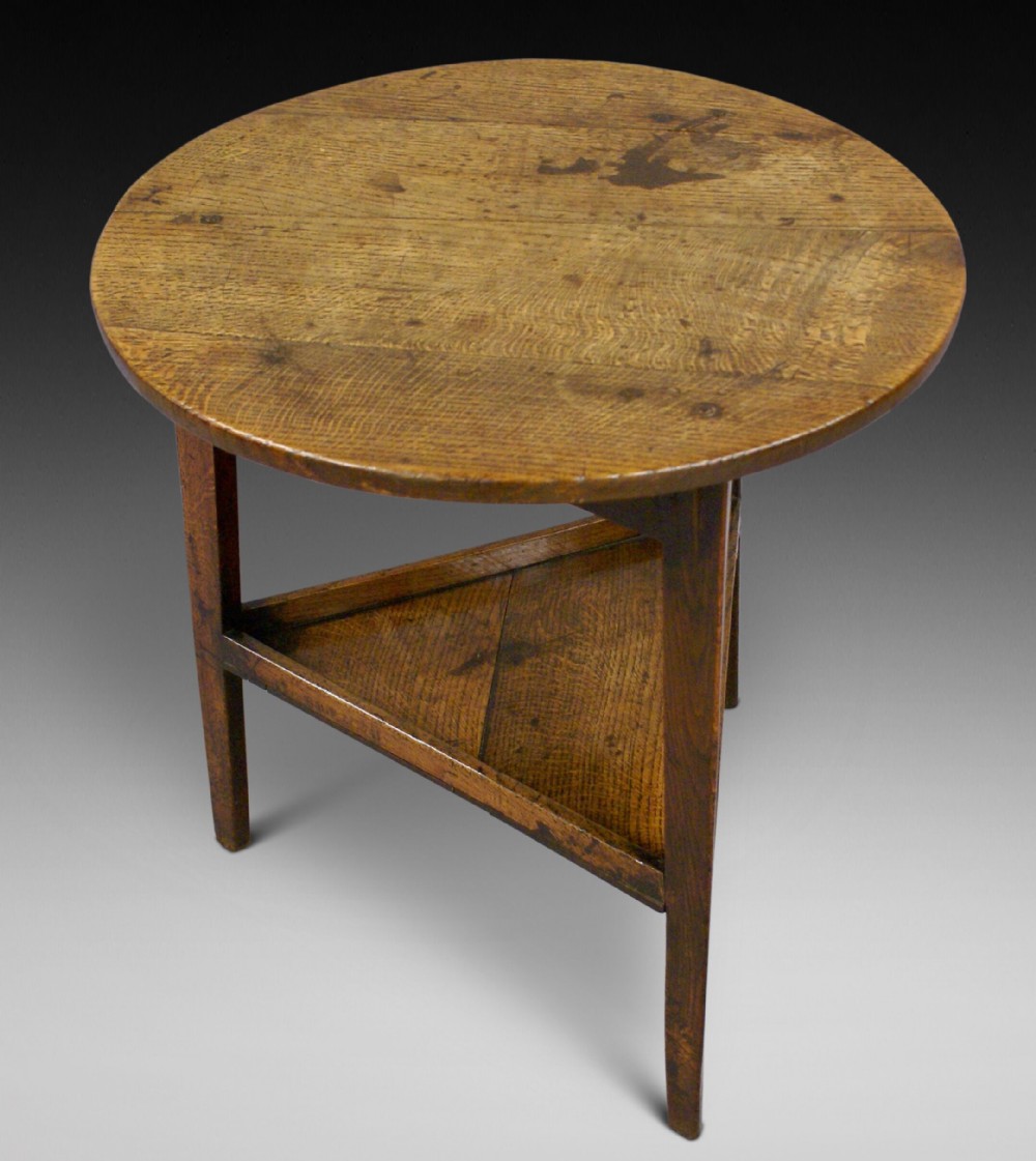 A good late 18th century ash cricket table