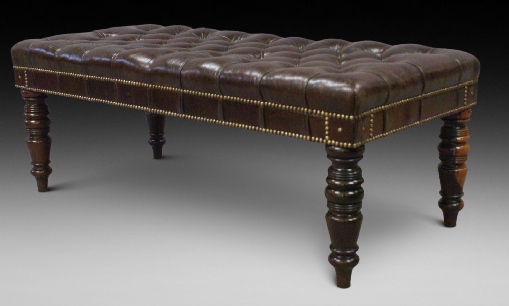 A highly unusual Lignum Vitae stool
