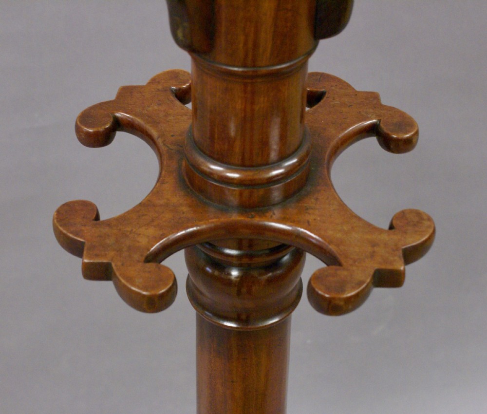 A large mahogany hat and stick stand View III