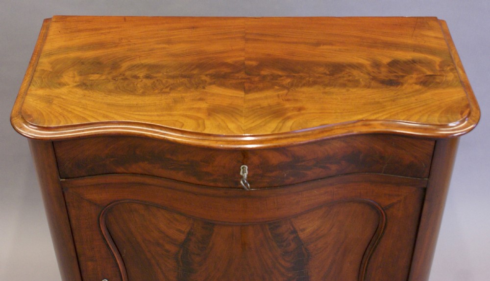 A flame mahogany side cabinet View IV