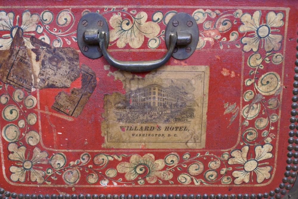 A leather and camphor, Chinese-Export Traveling Trunk View VI