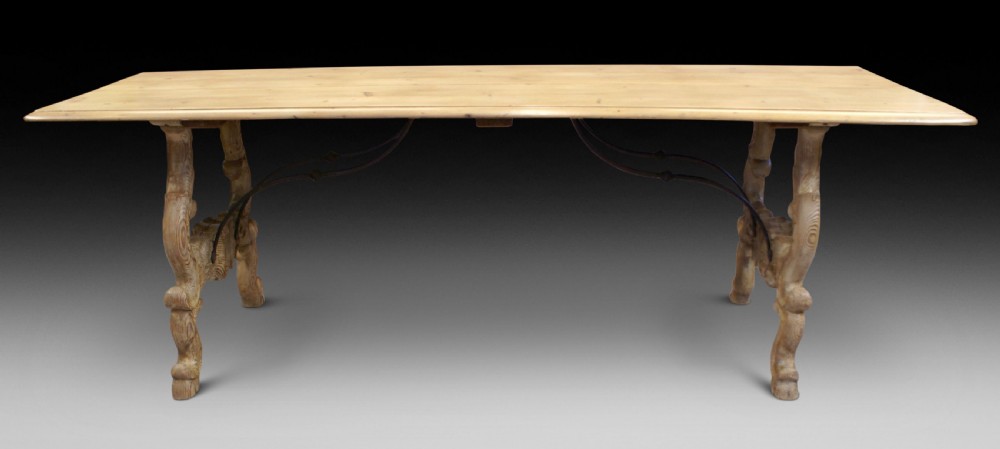 A large 19th century Spanish refectory table View III