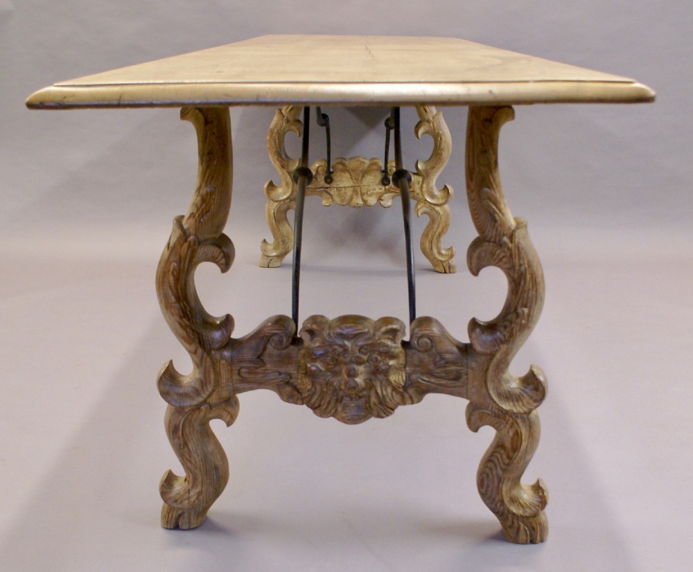 A large 19th century Spanish refectory table View V