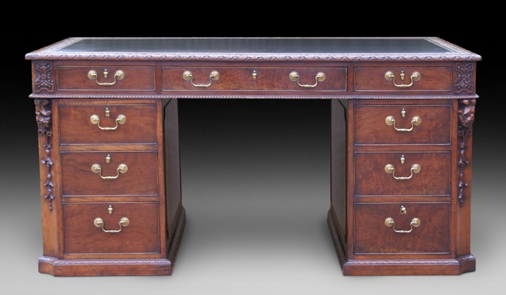A Chippendale Revival partners desk View II