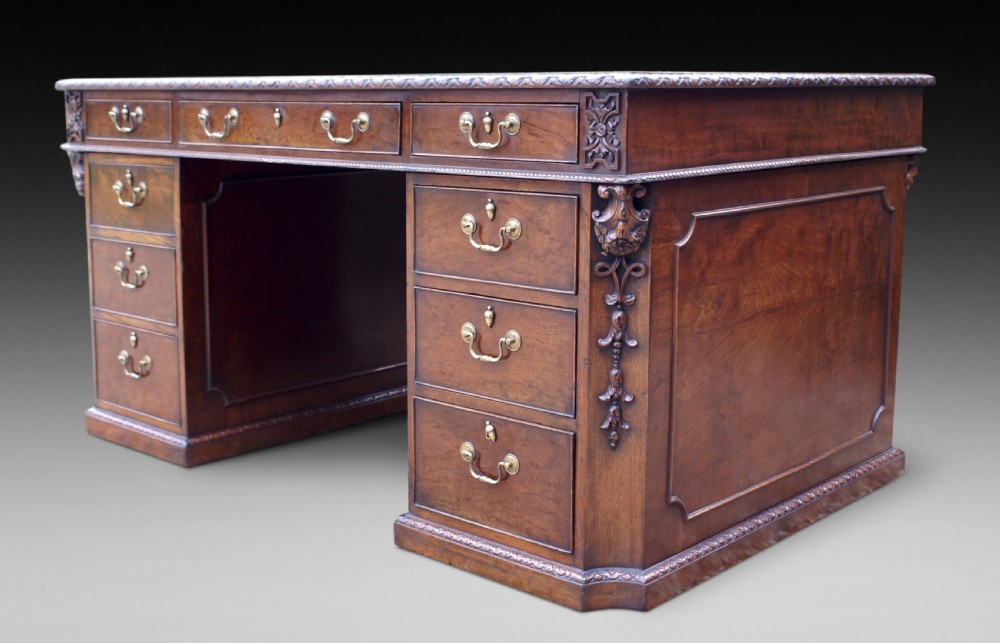 A Chippendale Revival partners desk View III