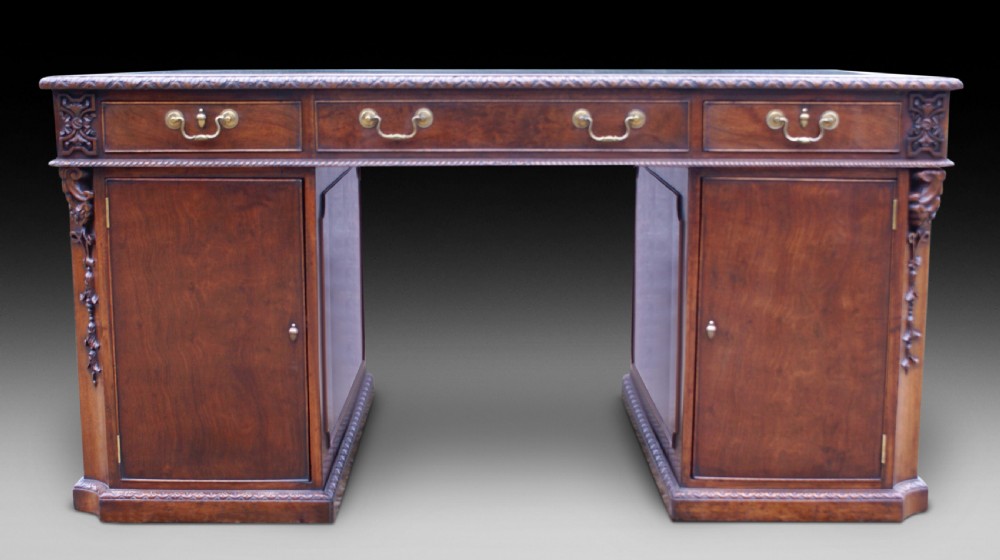 A Chippendale Revival partners desk View IV