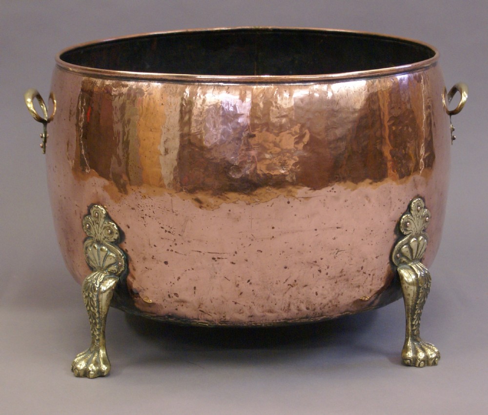 A superb copper & brass log bin View II