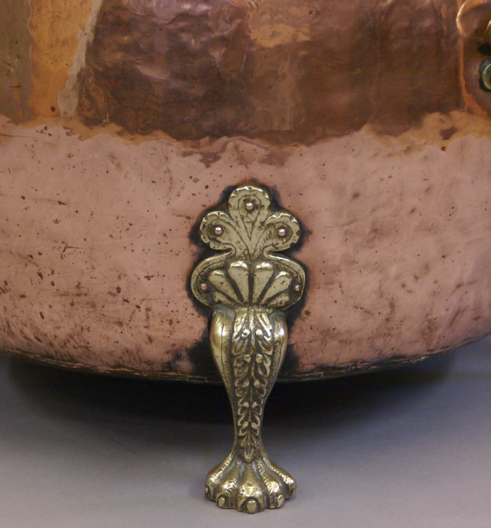 A superb copper & brass log bin View IV