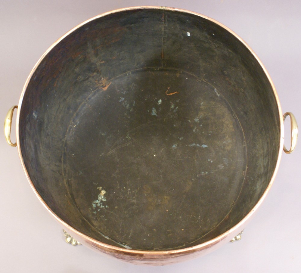 A superb copper & brass log bin View VI