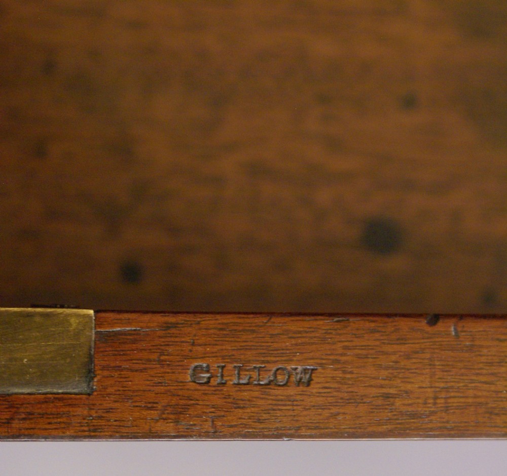 A Gillow sliding top Davenport View VIII