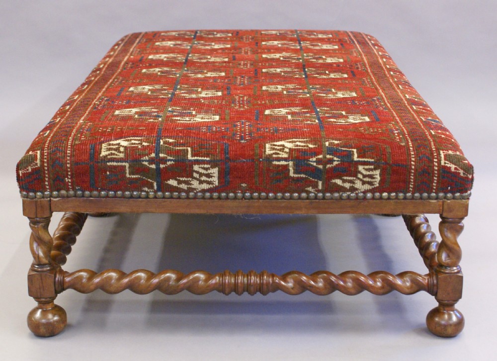A very large walnut stool View V