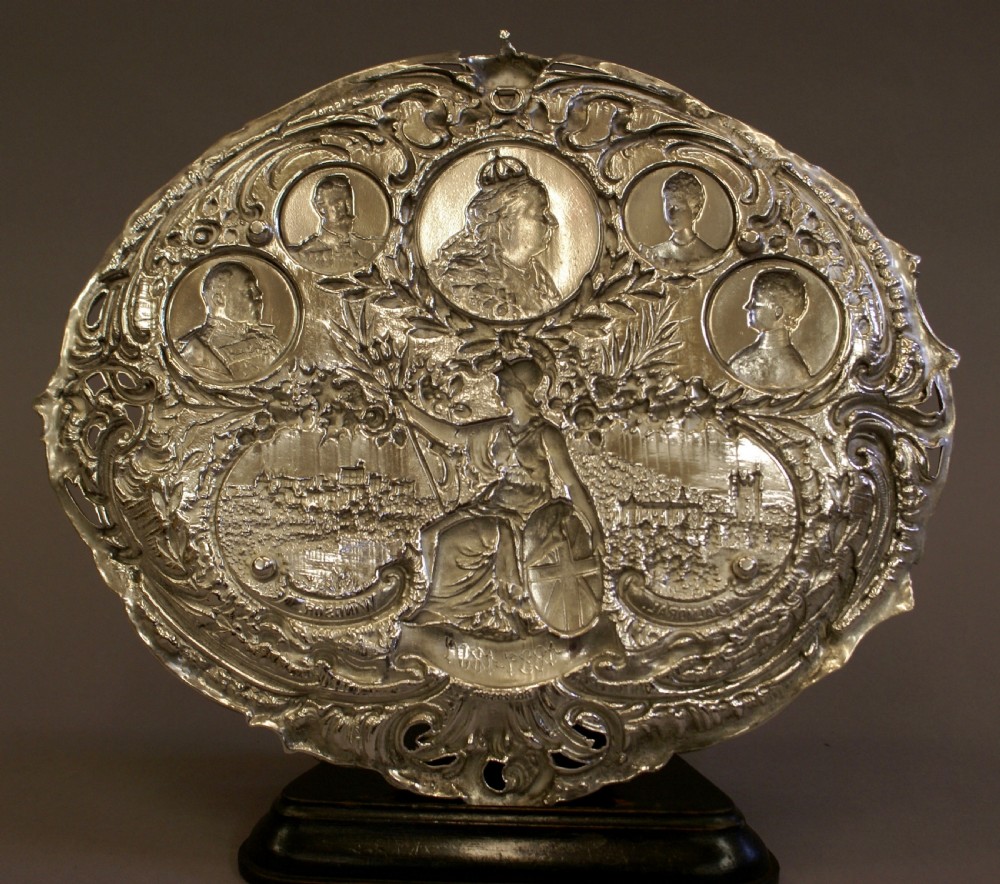 A Queen Victoria 60th Jubilee commemorative plaque View V