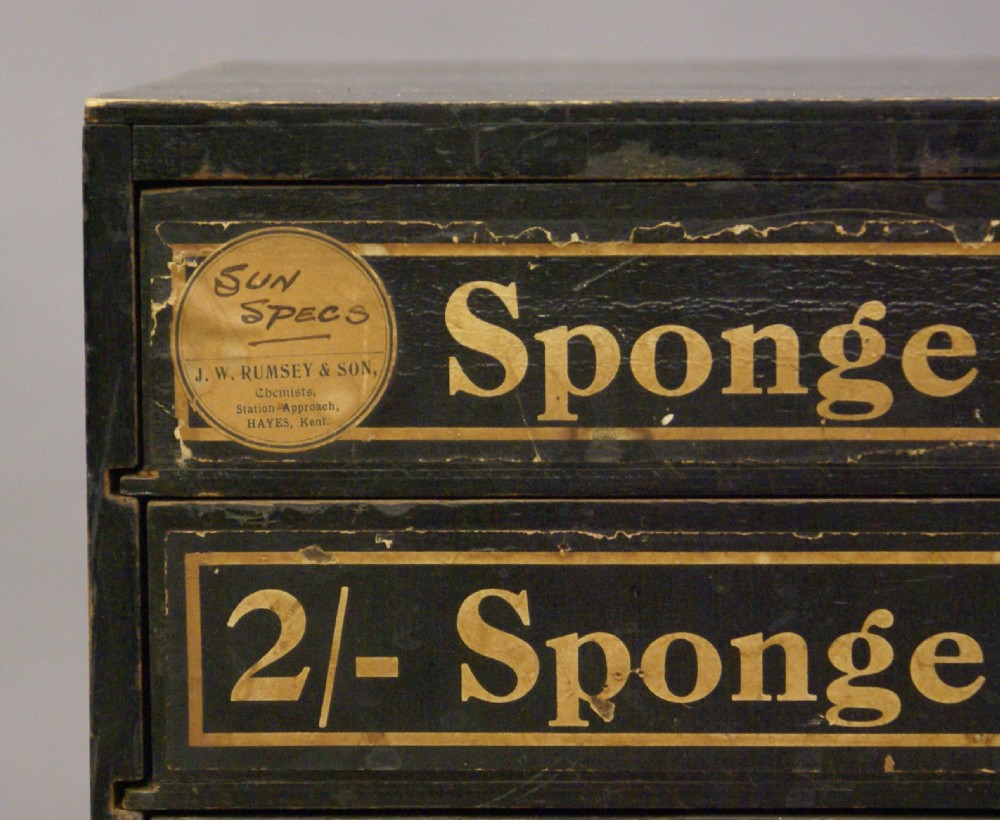 A 1930's Chemist's shop, counter top chest View VI